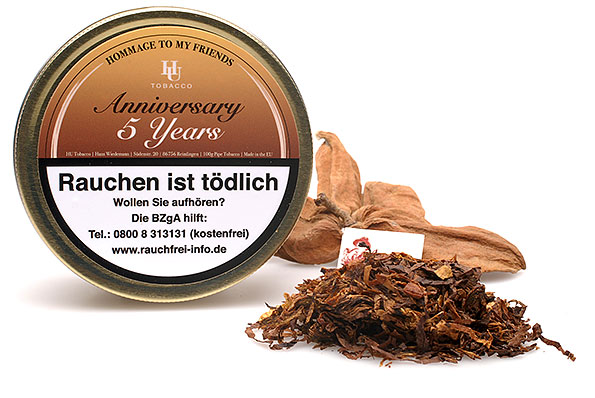 HU-tobacco Anniversary 5 Years Pipe tobacco 100g Tin